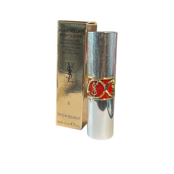 YSL Yves Saint Laurent Rock’N Shine Lipstick 6-Orange Speaker - Picture 4 of 6